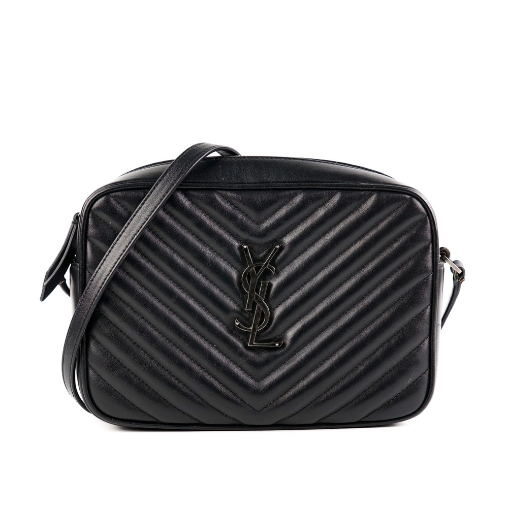 YSL Black Quilted Crossbody Bag